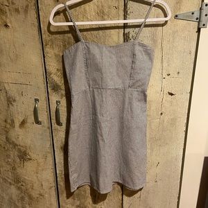 Brandy Melville Blue and White Striped Dress